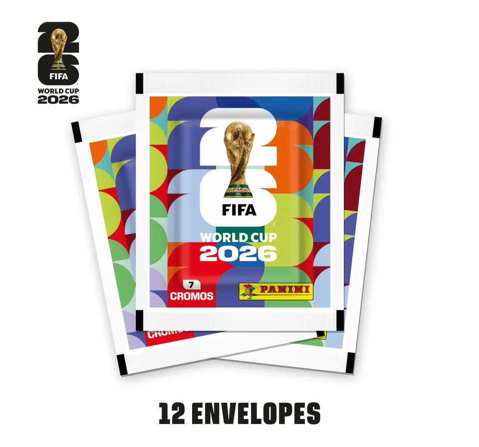 Figurinhas Copa do Mundo 2026 - Kit 12 envelopres