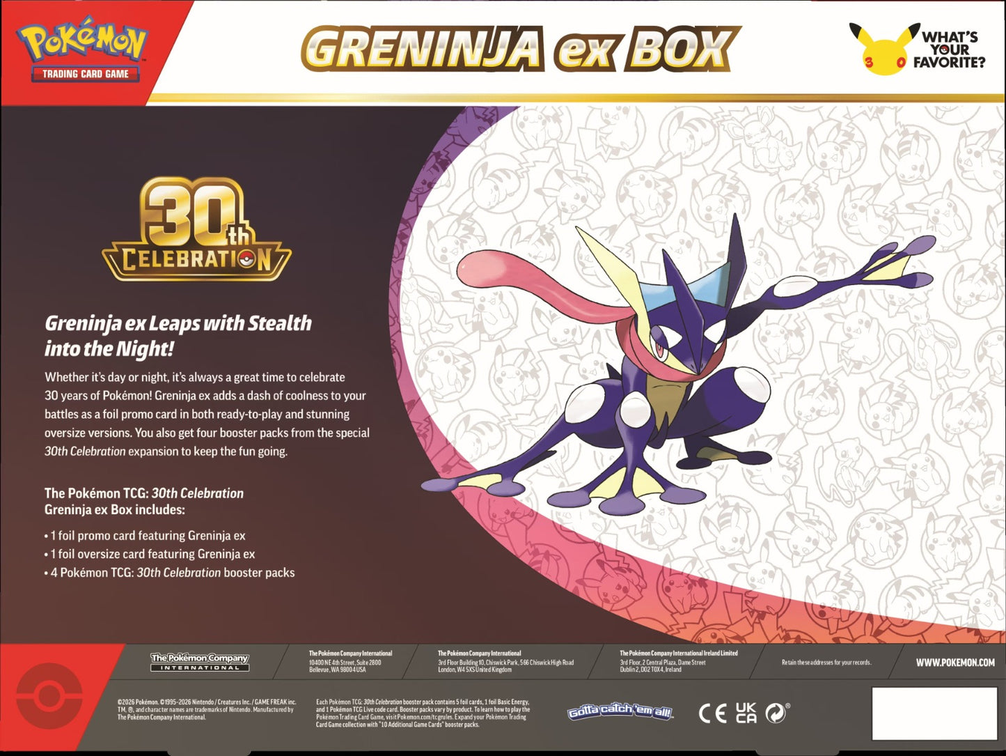 Pokémon 30th Celebration - Inglês