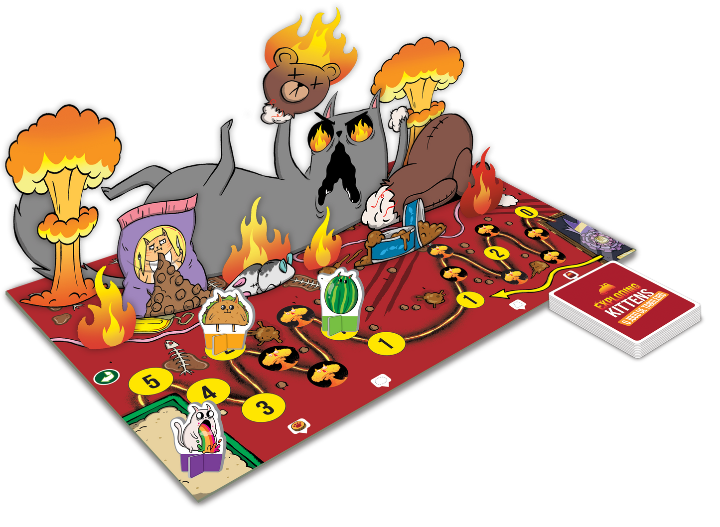 Exploding Kittens: O Jogo de Tabuleiro