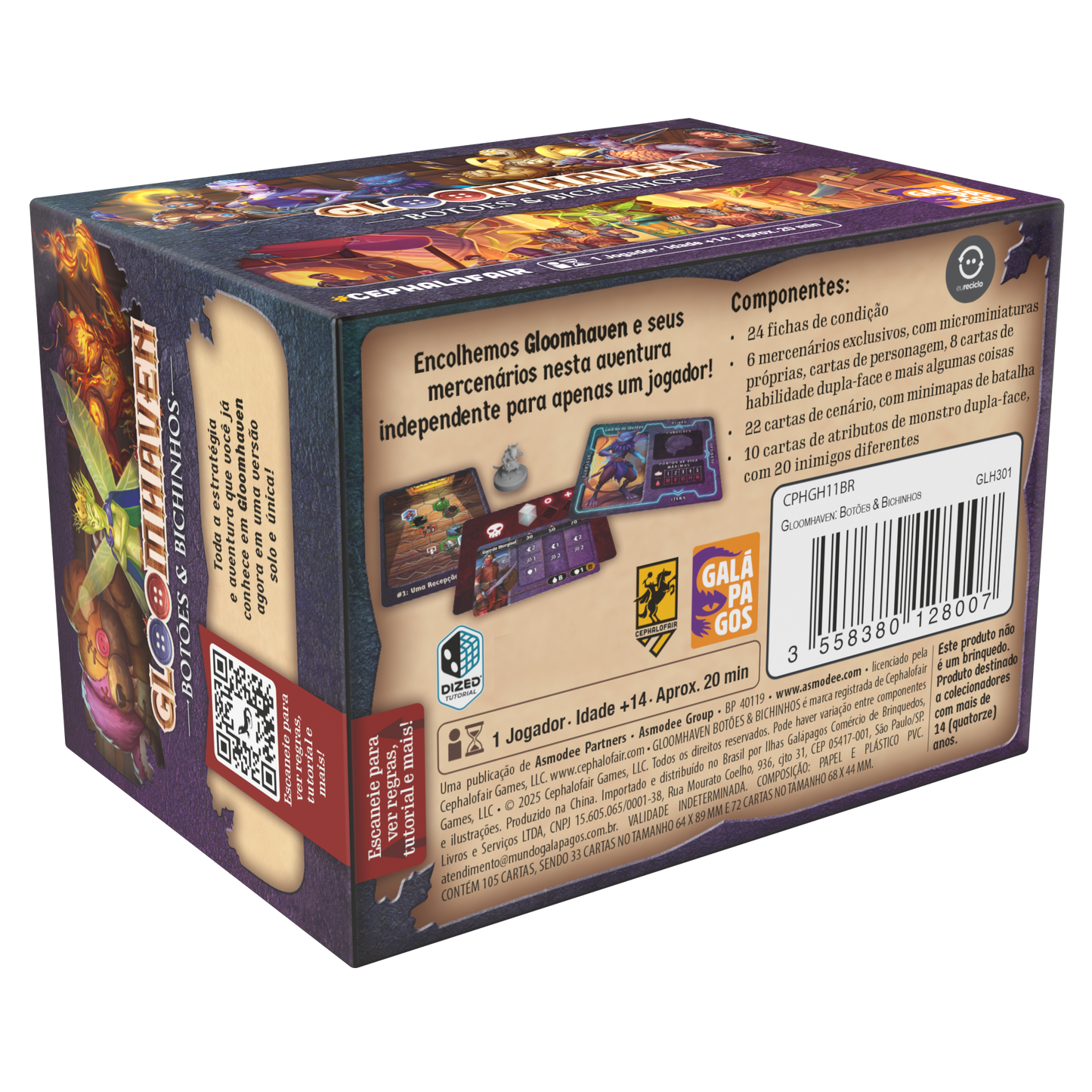 Gloomhaven Botões e Bichinhos