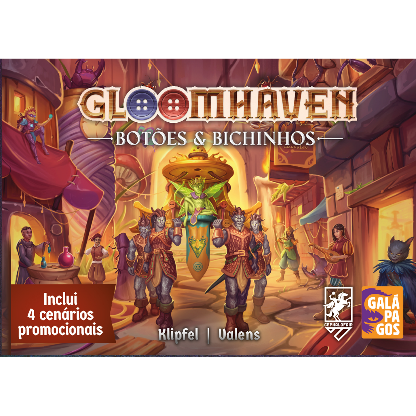 Gloomhaven Botões e Bichinhos