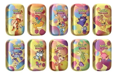 Pokémon TCG: Scarlet & Violet — Coleção 151- Mini Tin – Produto em Inglês