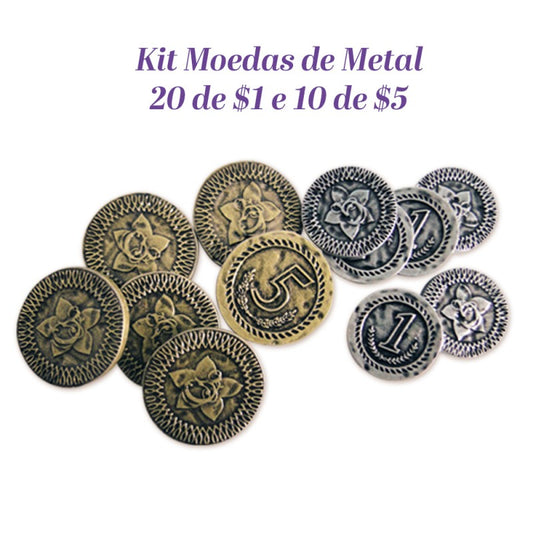 Grasse - Kit Moedas de Metal