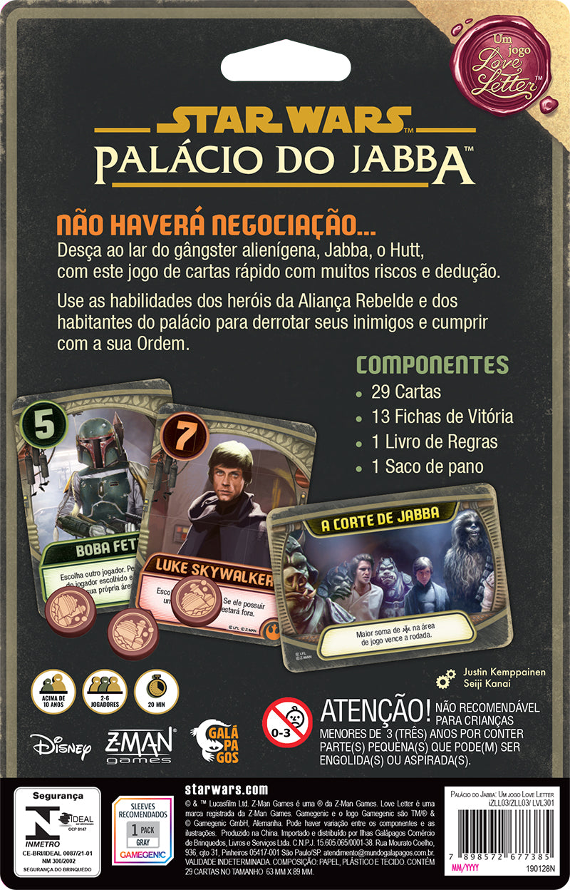 Star Wars: Palácio do Jabba - Um Jogo Love Letter